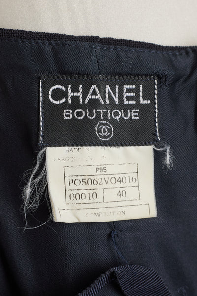 Chanel Vintage 1995 SS Barbie Runway Black Corset Skirt