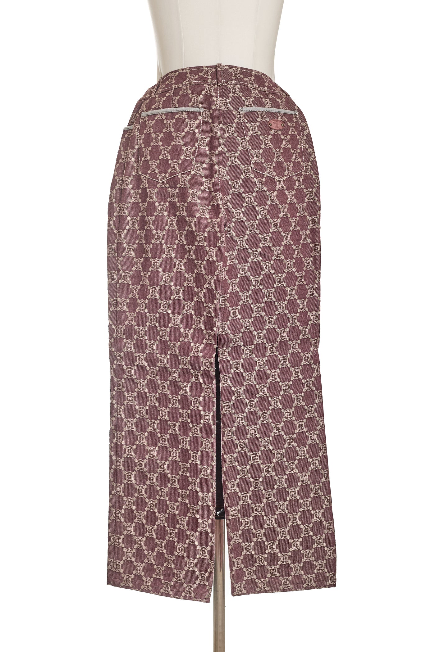 Celine Vintage Maroon Wash Macadam Jeans
