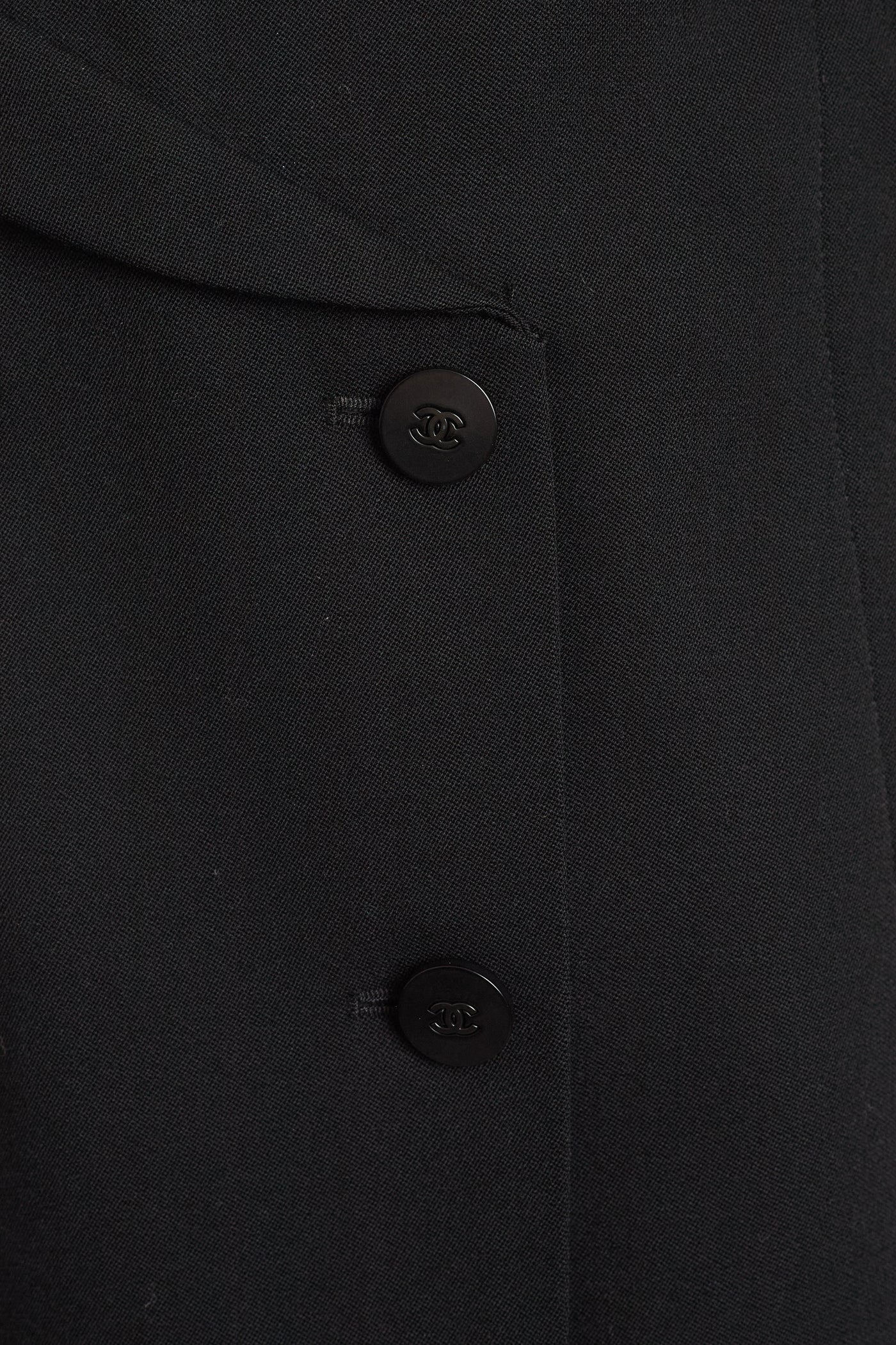 Chanel Vintage 1998 SS Runway Black Skirt Suit Set