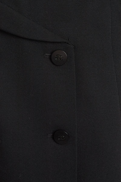 Chanel Vintage 1998 SS Runway Black Skirt Suit Set