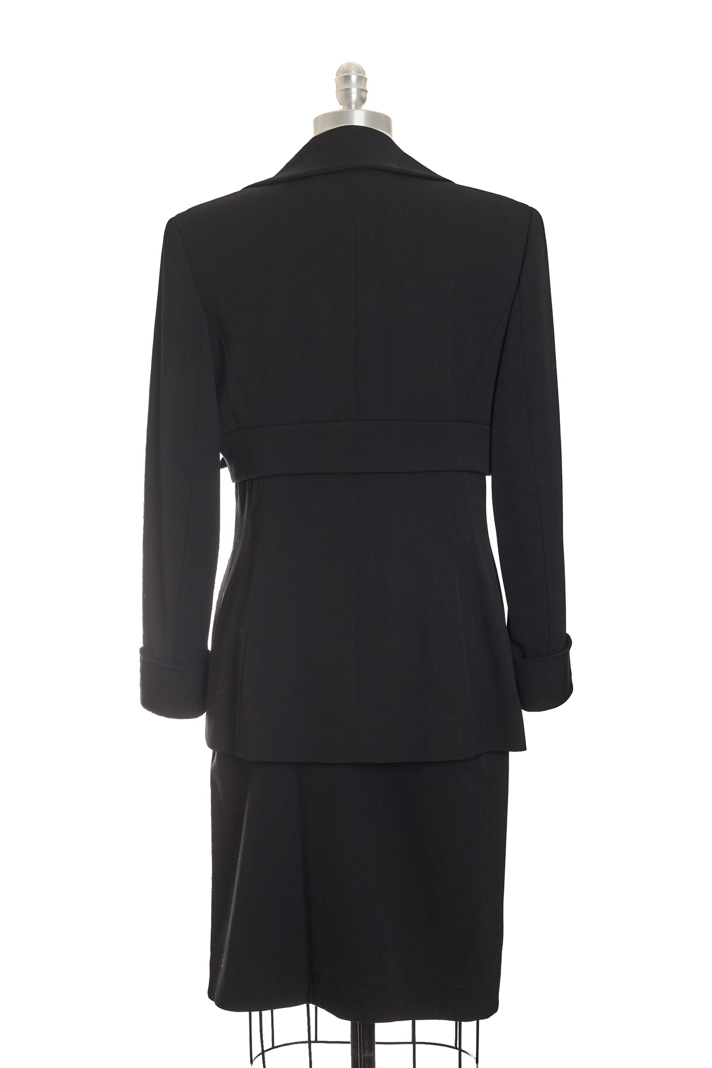 Chanel Vintage 1998 SS Runway Black Skirt Suit Set