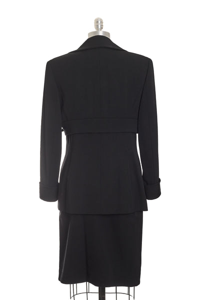 Chanel Vintage 1998 SS Runway Black Skirt Suit Set