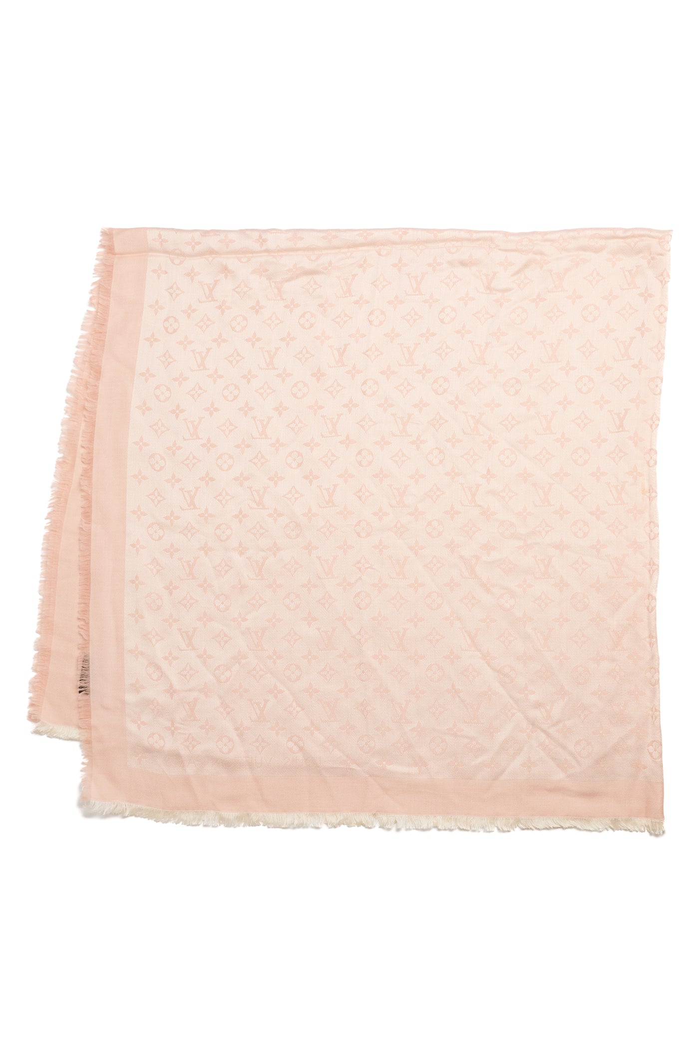 Louis Vuitton Light Pink Monogram Scarf