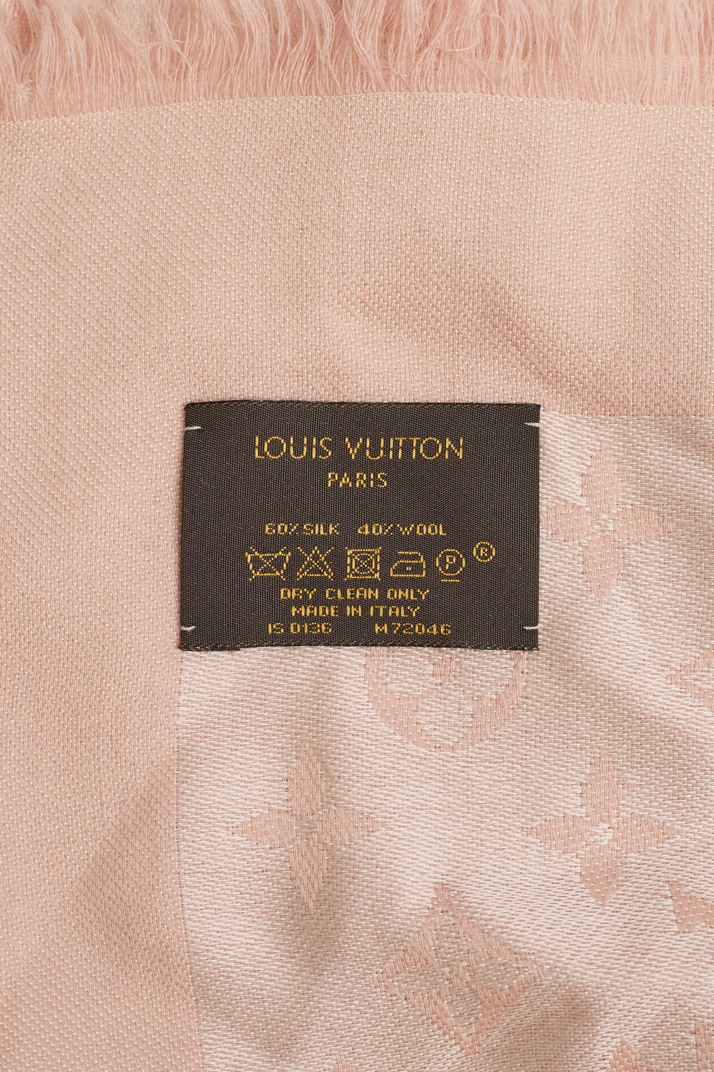 Louis Vuitton Light Pink Monogram Scarf