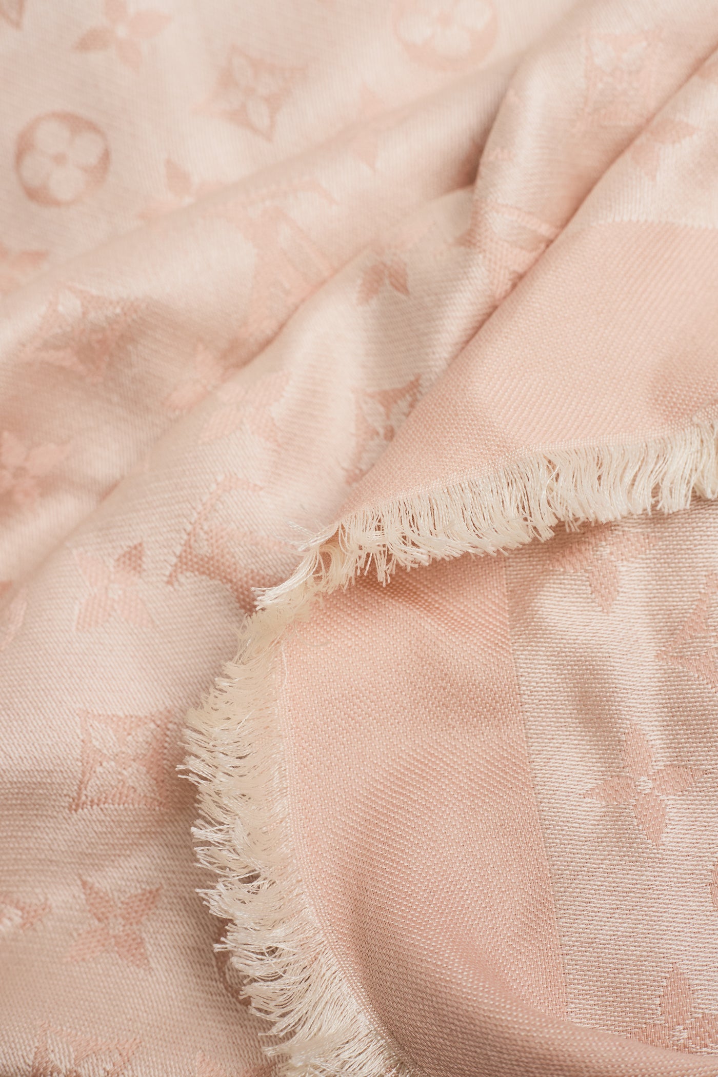 Louis Vuitton Light Pink Monogram Scarf