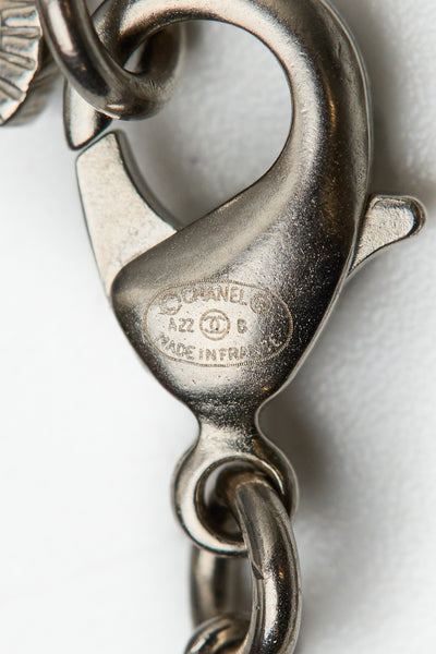 Chanel Perfume Bottle CC Pendant Necklace