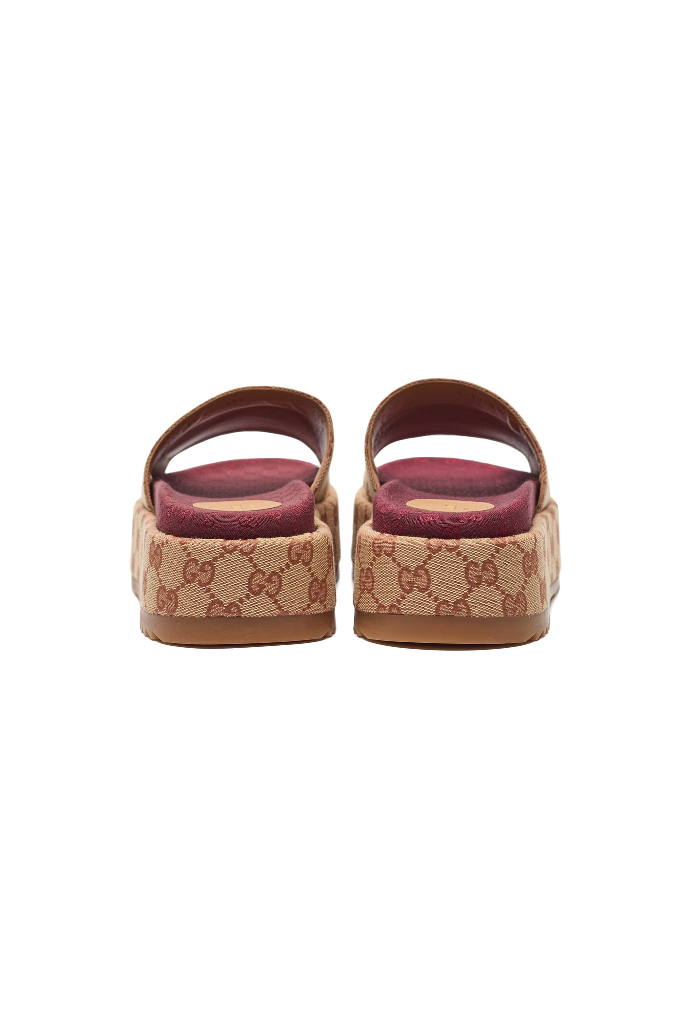 Gucci Monogram Canvas Platform Sandals 40