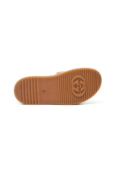 Gucci Monogram Canvas Platform Sandals 40