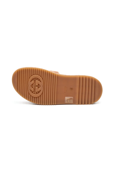Gucci Monogram Canvas Platform Sandals 40