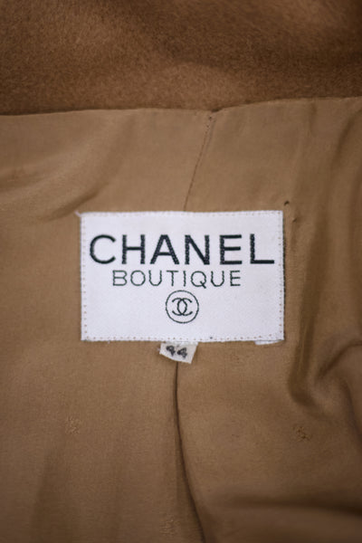 Chanel Vintage Camel Cashmere Coat