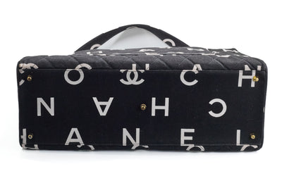 Chanel Vintage 1997 SS Runway Print Canvas Tote