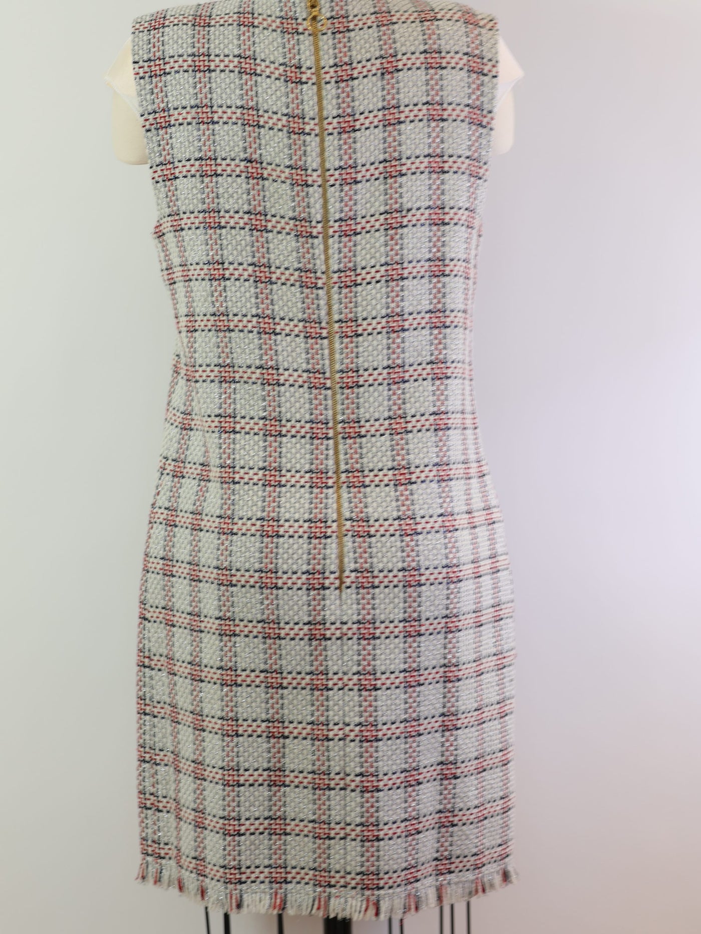 Gucci Metallic Tweed Sleeveless Dress