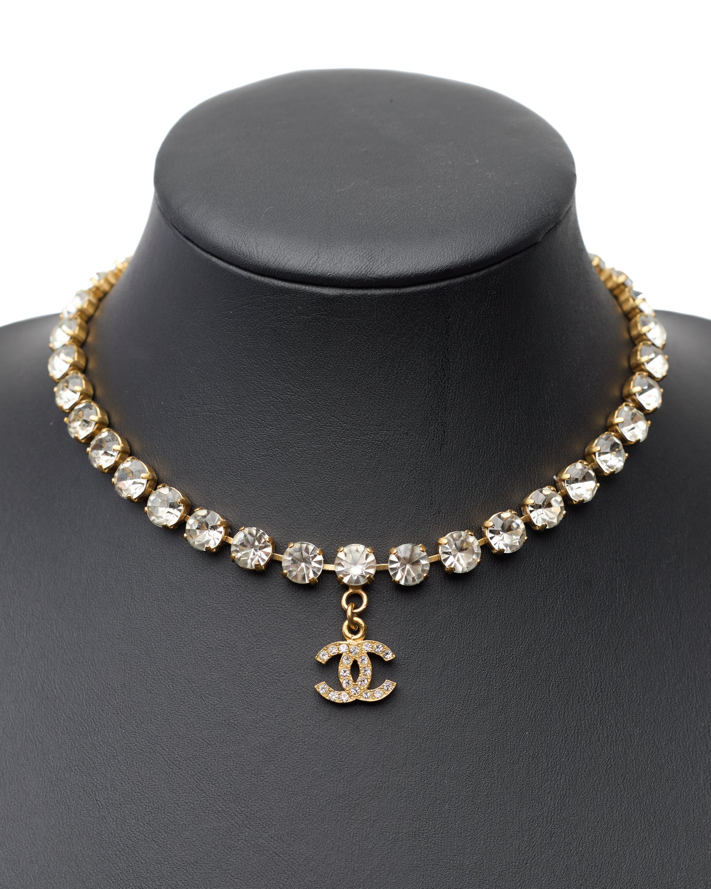 Chanel Vintage 1995 SS Runway Crystal CC Choker