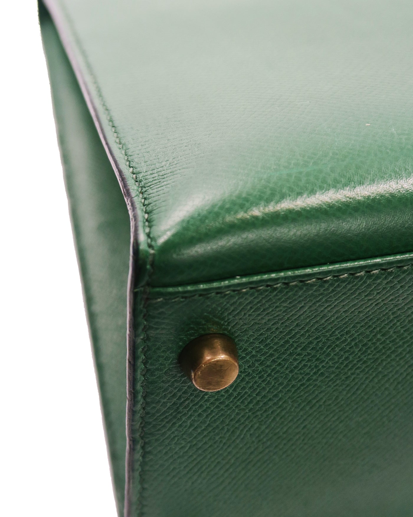 Hermes Vintage Green Courchevel Kelly 32