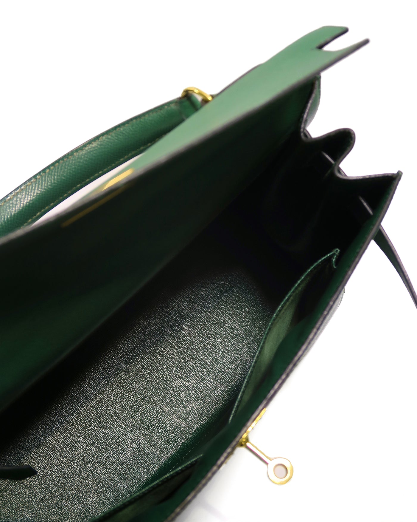 Hermes Vintage Green Courchevel Kelly 32