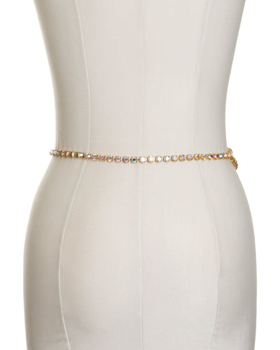 Chanel Vintage 1995 SS Runway Aurora Crystal CC Belt 92