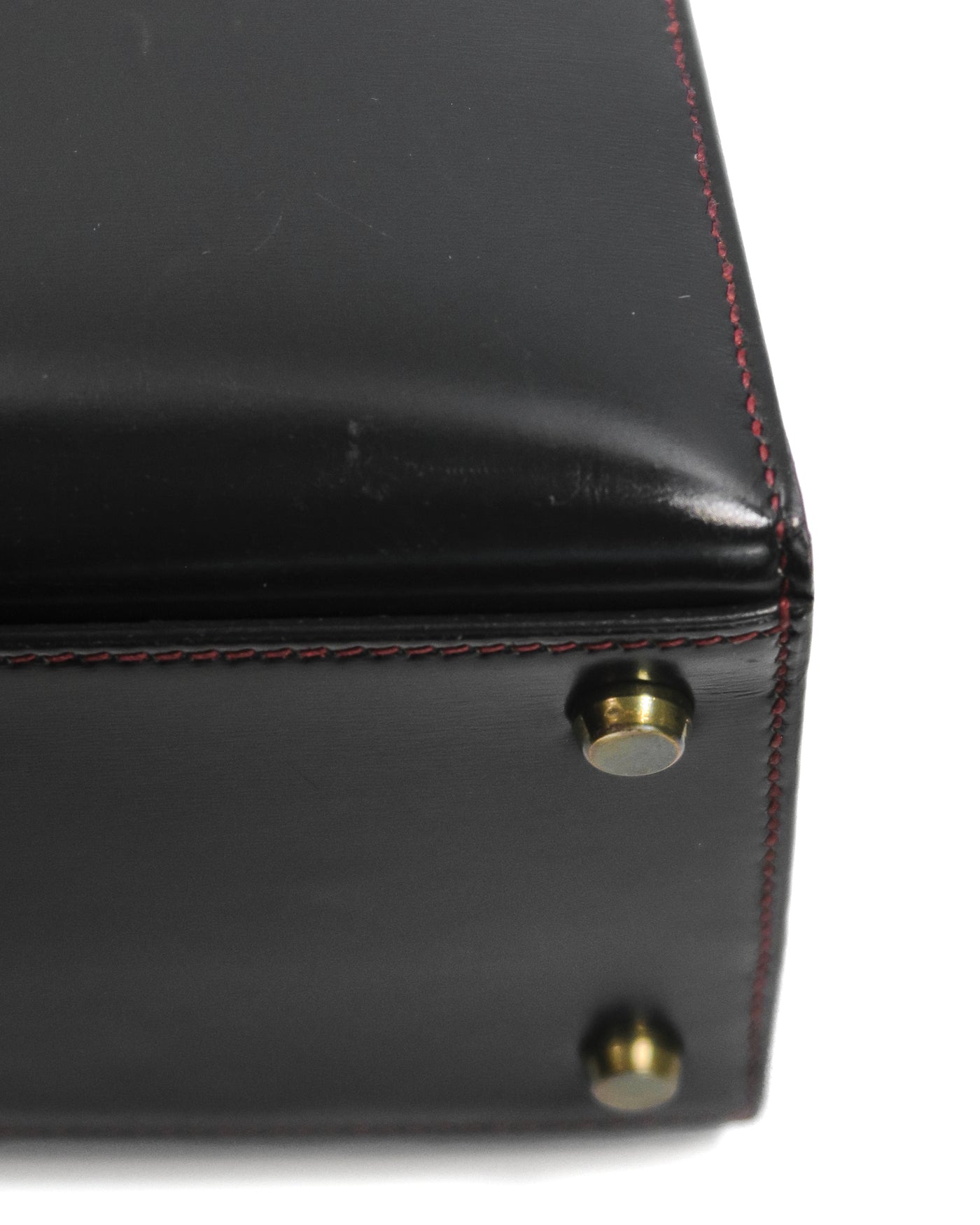 Hermes Vintage Navy Blue Box Calf Kelly 32