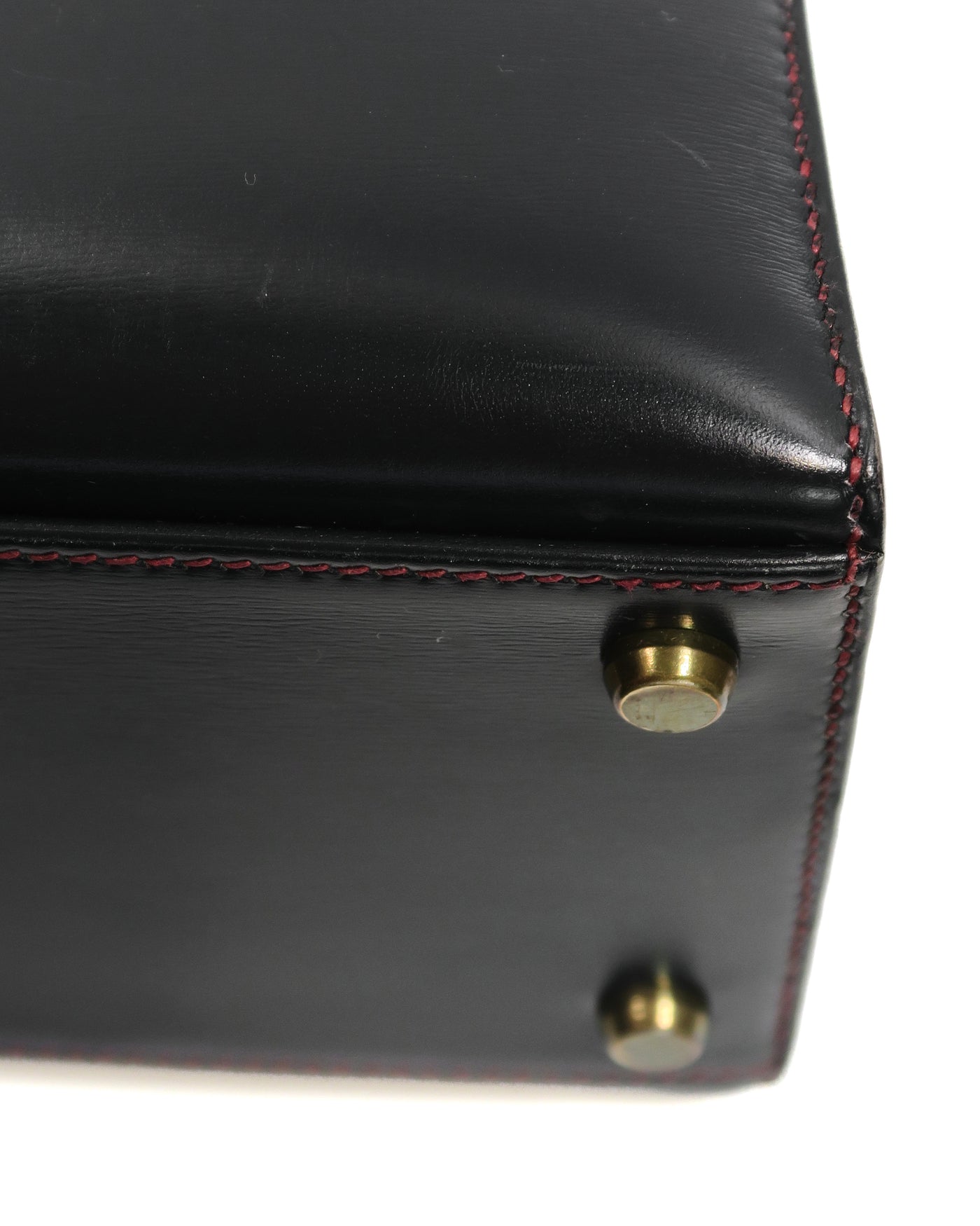 Hermes Vintage Navy Blue Box Calf Kelly 32