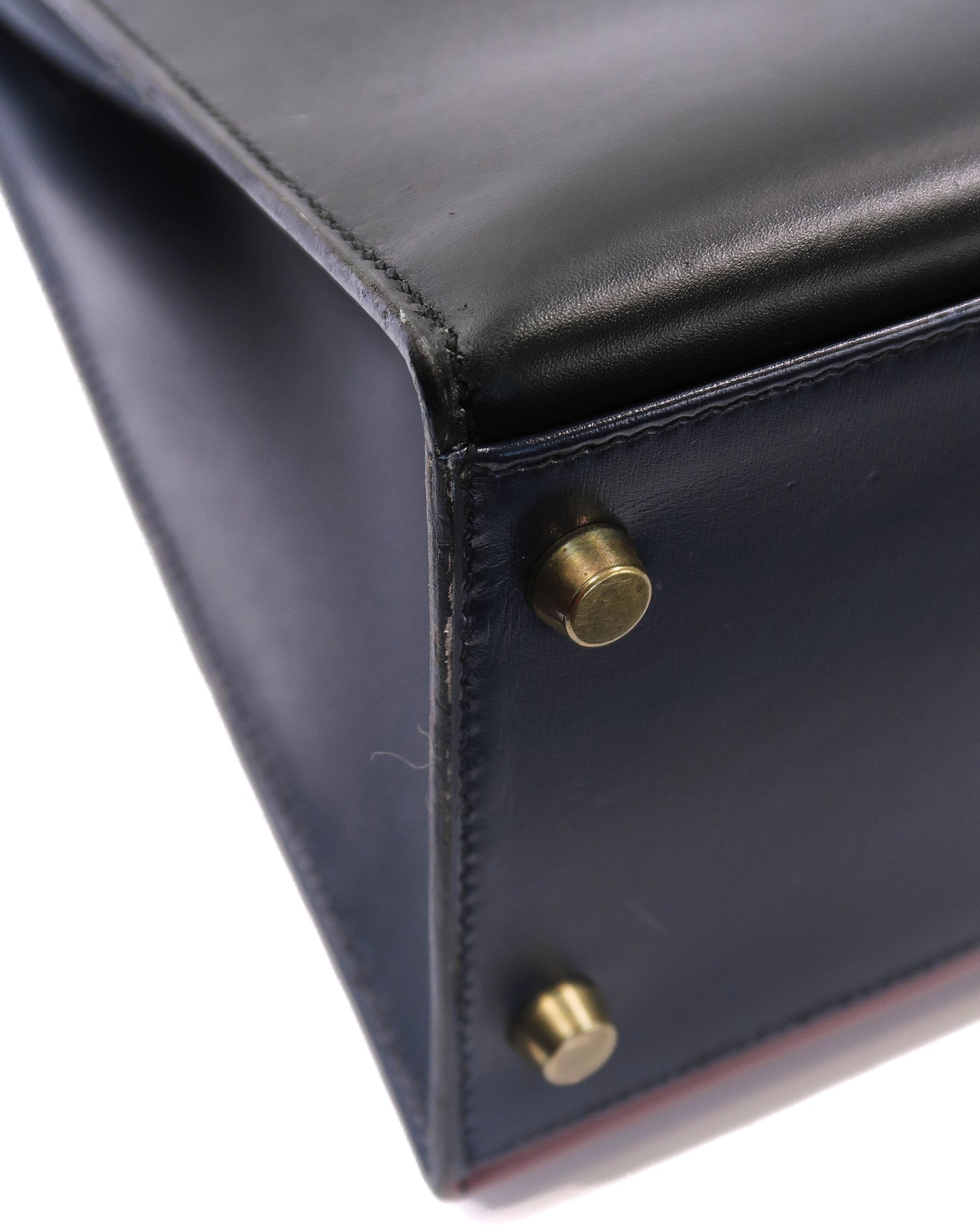 Hermes Vintage Tricolor Box Calf Kelly 32