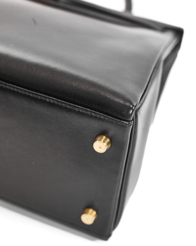 Hermes Vintage Black Box Kelly 32