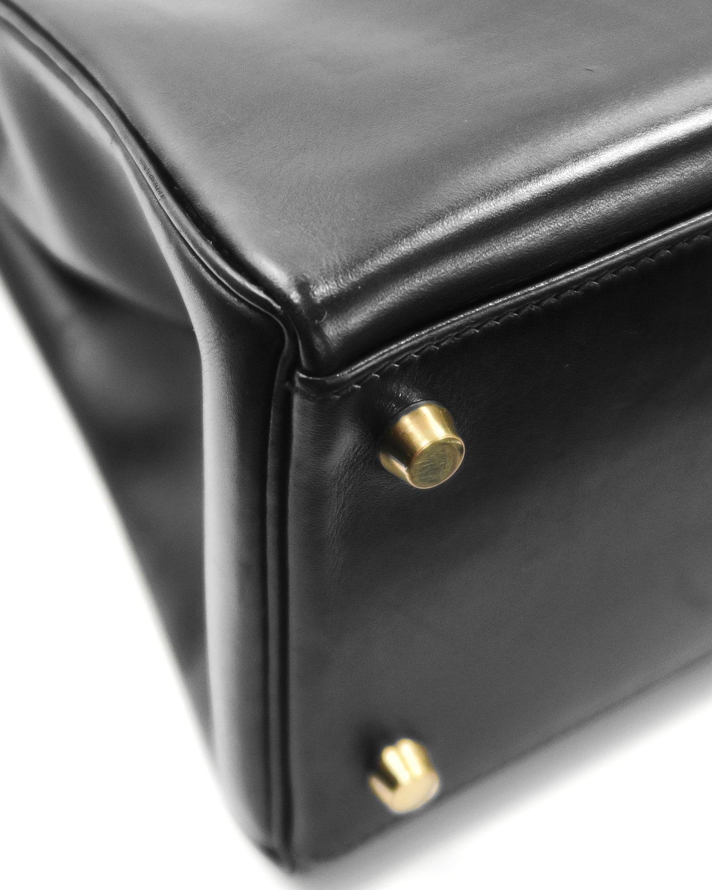 Hermes Vintage Black Box Retourne Kelly 32