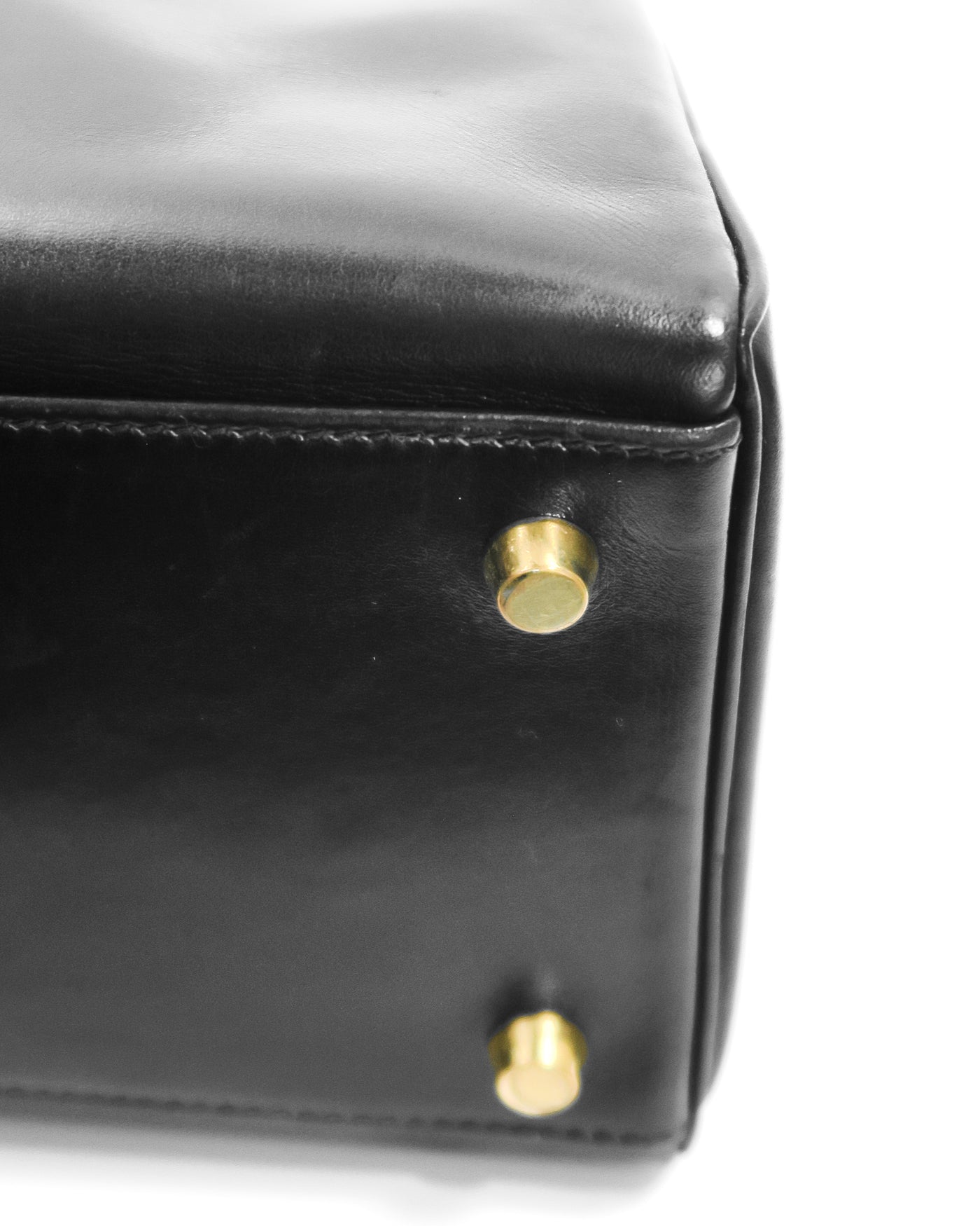 Hermes Vintage Black Box Retourne Kelly 32