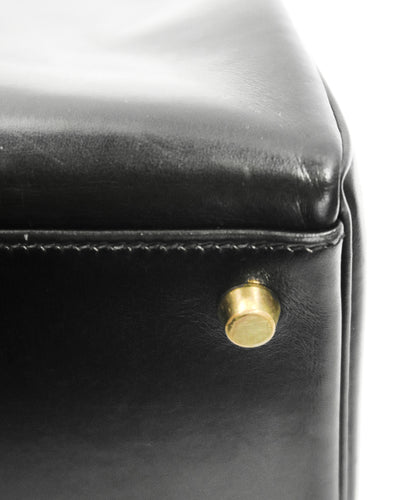Hermes Vintage Black Box Retourne Kelly 32