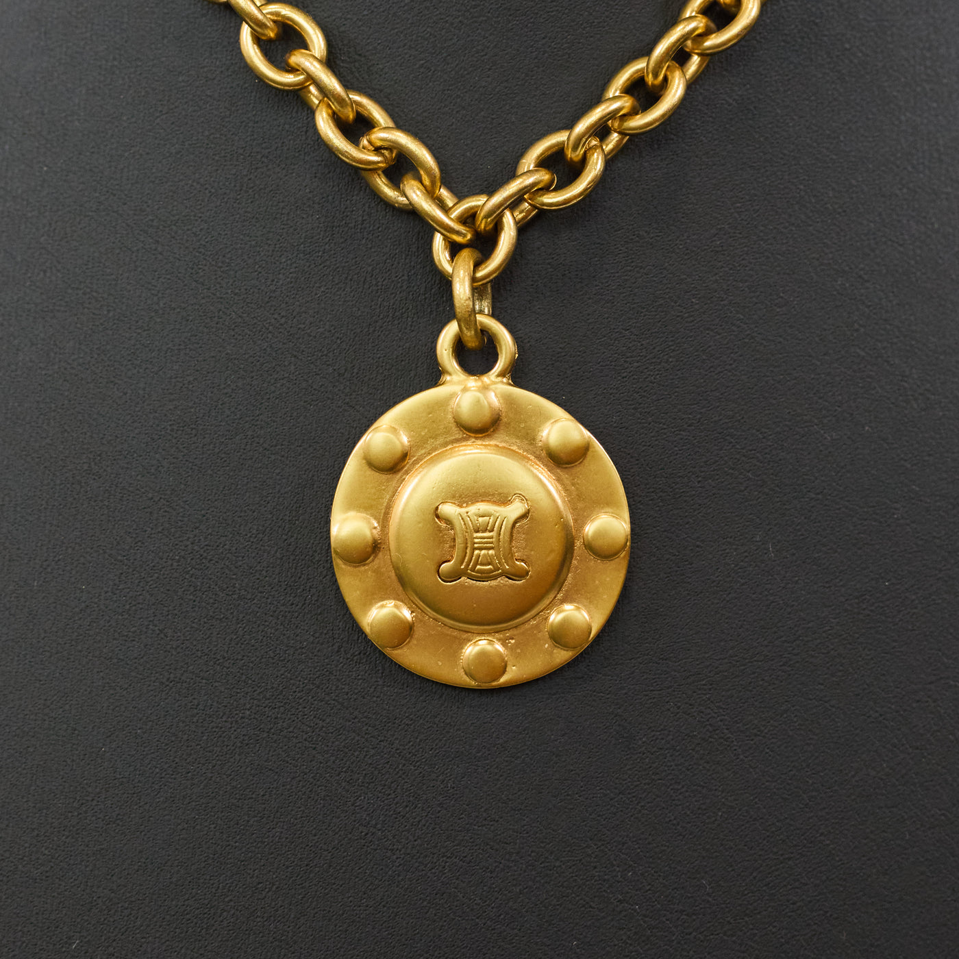 Celine Vintage Macadam Pendant Necklace