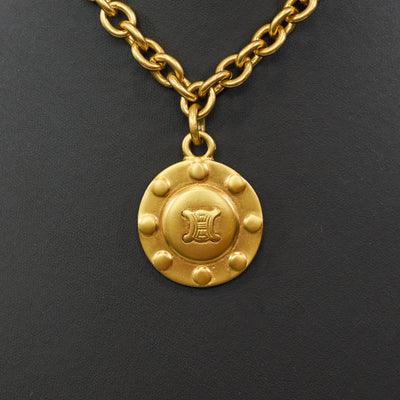 Celine Vintage Macadam Pendant Necklace