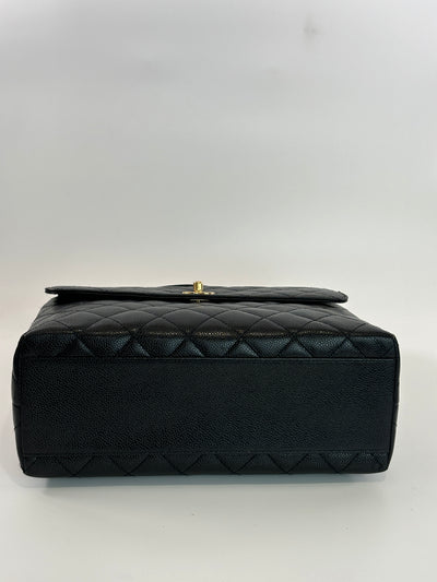 Chanel Vintage Black Caviar Kelly