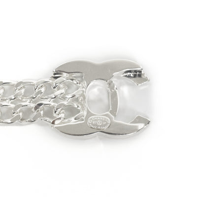 Chanel Rare Vintage Silver Turnlock Bracelet