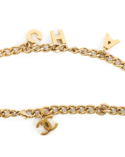 Chanel Vintage Letters Chain Belt 77