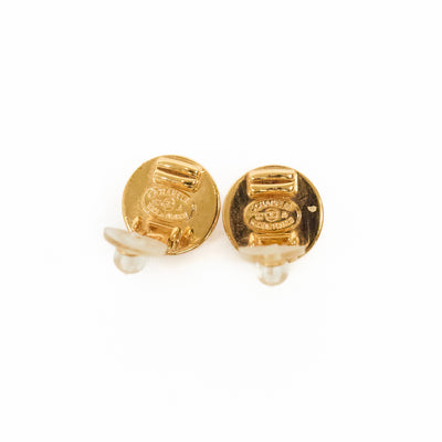 Chanel Vintage Micro Interlocking CC Studs