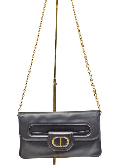 Christian Dior Black Calfskin DiorDouble Bag