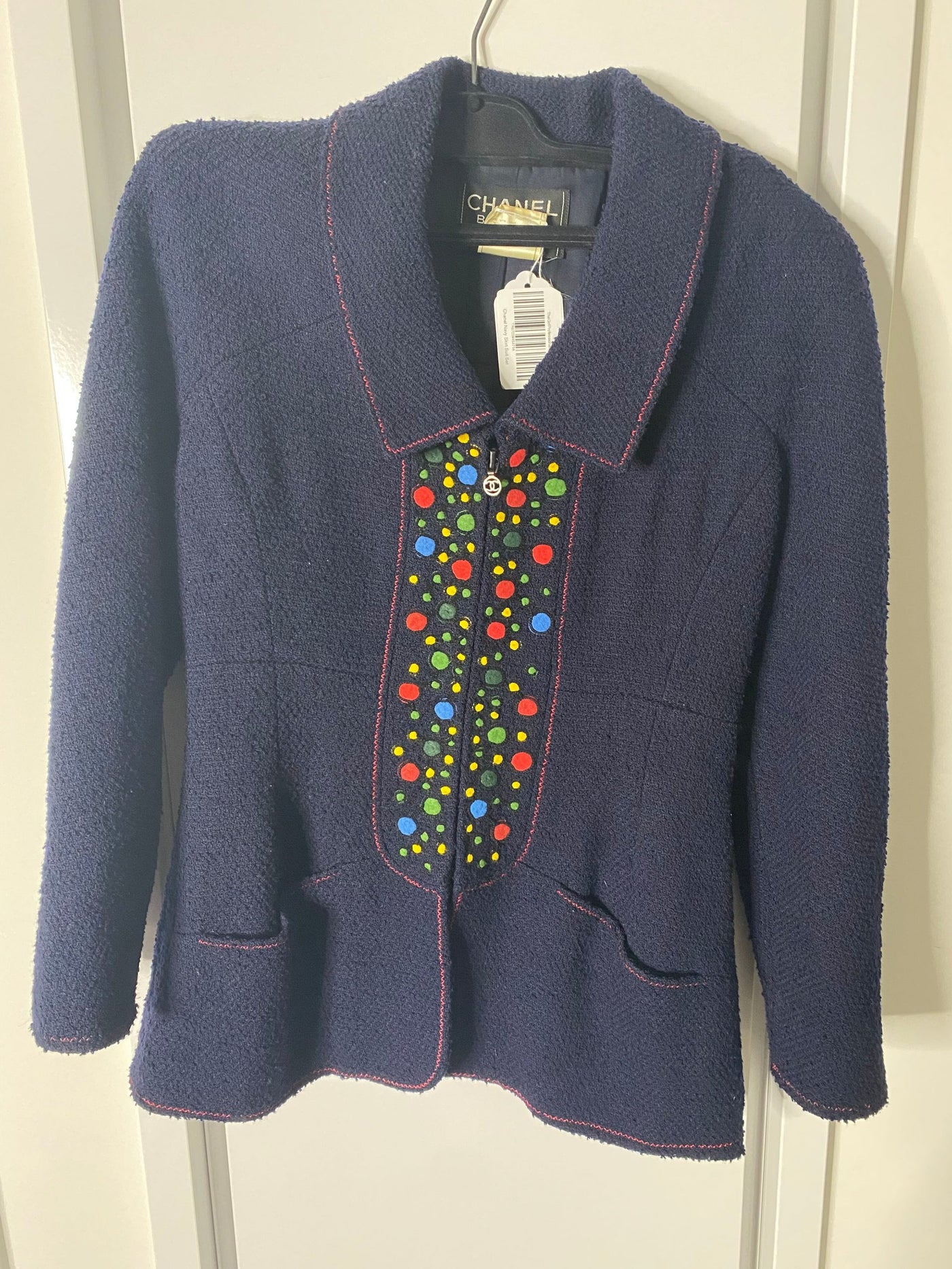 Chanel Navy Skirt Suit Set