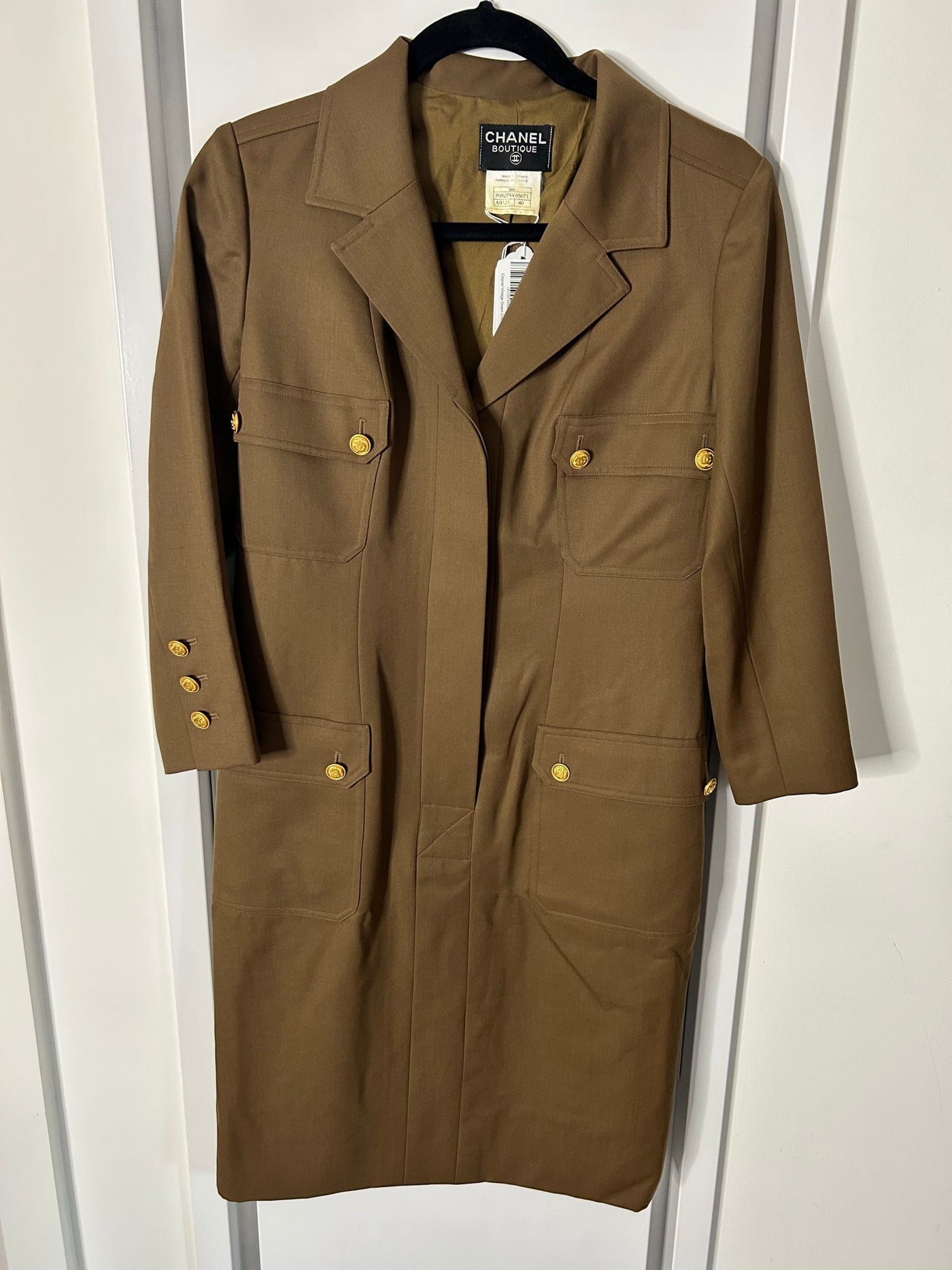 Chanel Vintage Green Dress