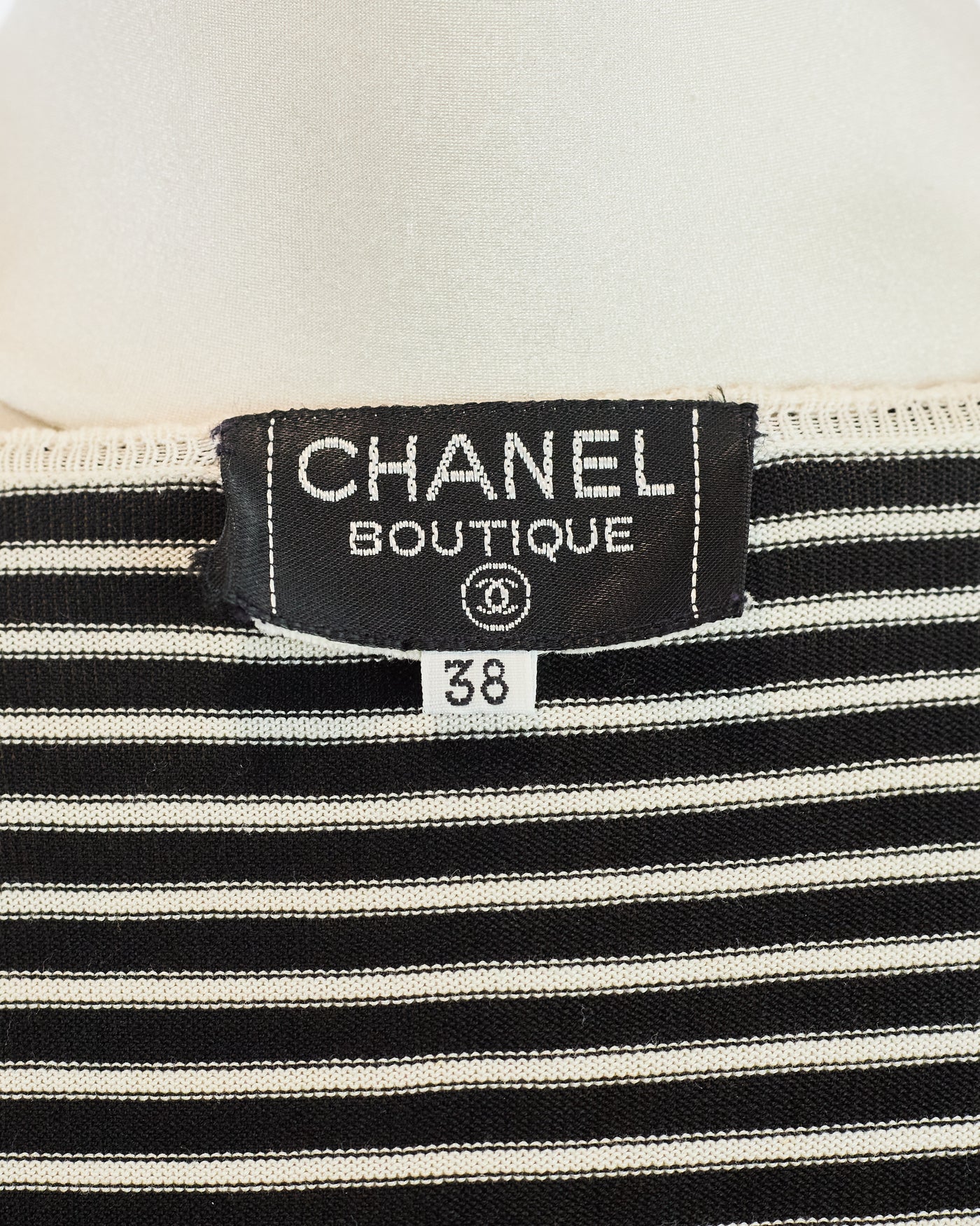 Chanel Vintage Striped CC T-Shirt