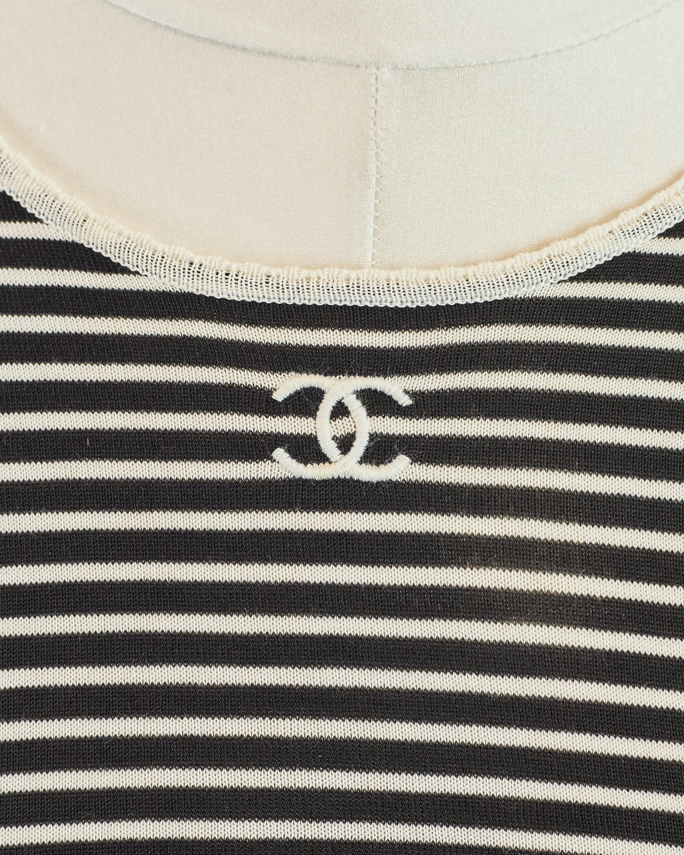 Chanel Vintage Striped CC T-Shirt