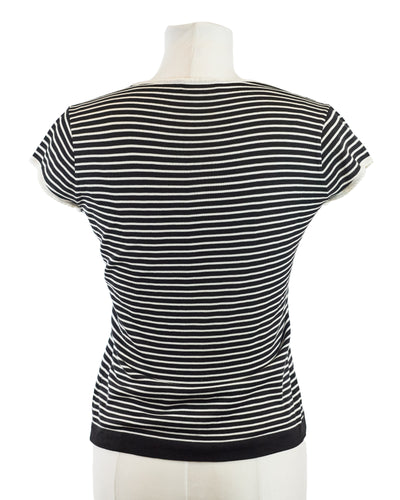 Chanel Vintage Striped CC T-Shirt