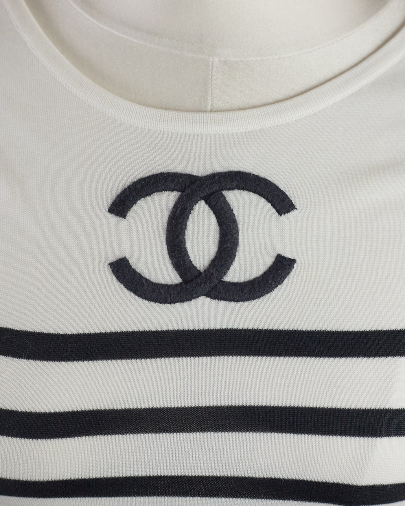 Chanel 1994 SS Runway XL CC Logo Top