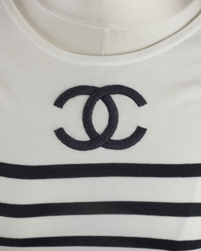 Chanel 1994 SS Runway XL CC Logo Top