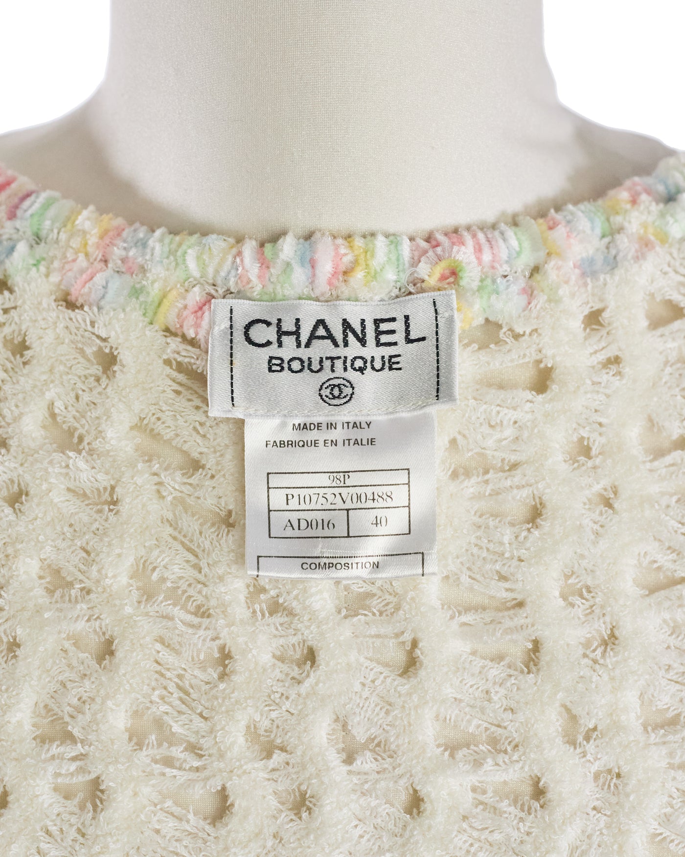 Chanel Vintage Candy CC Cardigan
