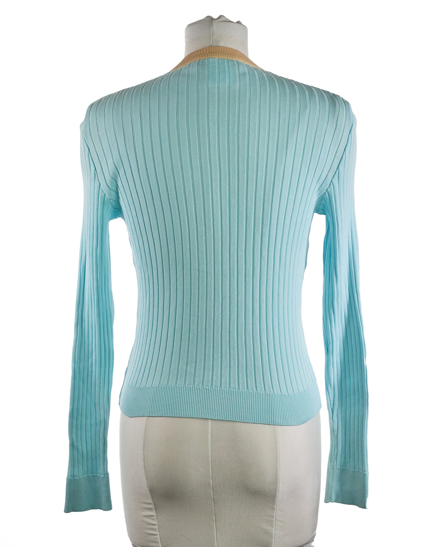 Chanel Vintage Blue Cotton Cardigan