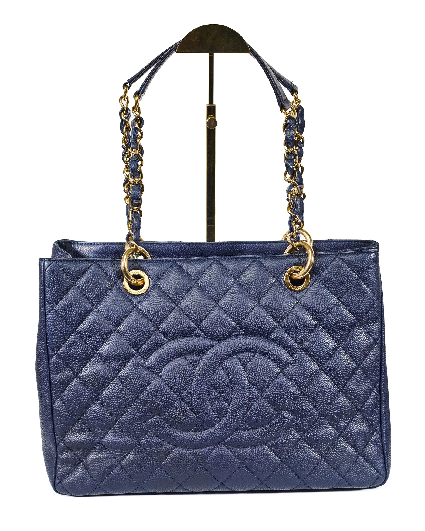 Chanel Navy Blue Caviar GST
