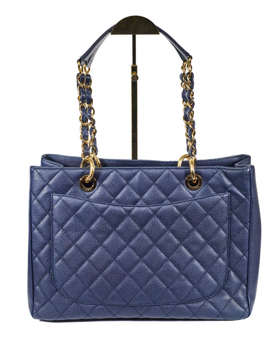 Chanel Navy Blue Caviar GST