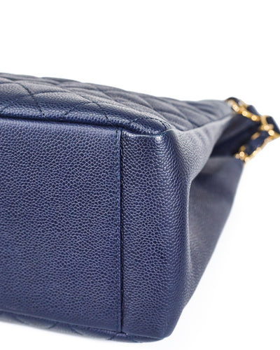 Chanel Navy Blue Caviar GST
