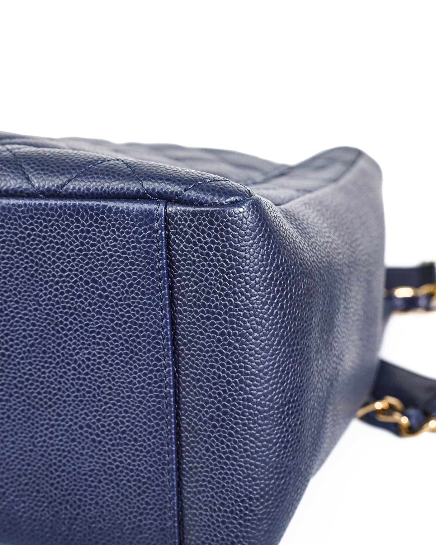 Chanel Navy Blue Caviar GST