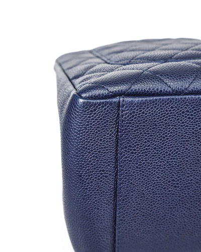 Chanel Navy Blue Caviar GST