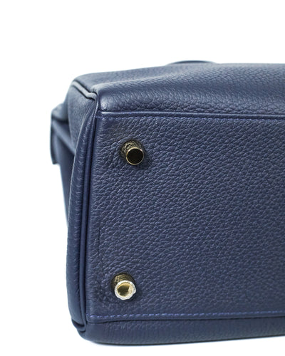 Hermes Navy Blue Togo Kelly 32