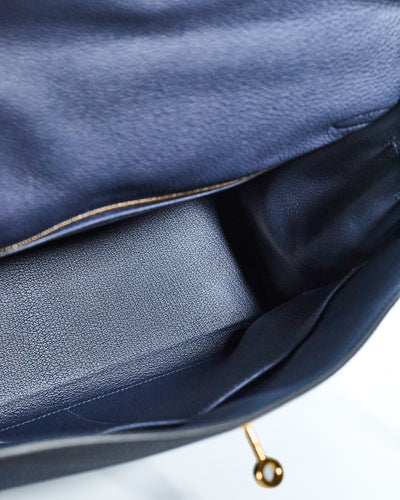 Hermes Navy Blue Togo Kelly 32
